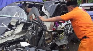 Wakil Ketua DPRD Banjar dan Ajudan, Jadi Korban Kecelakaan Tol Cipularang