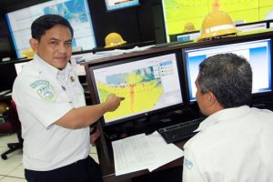 Mengikuti Simulasi Peringatan Dini Tsunami di Ruang Komando Ina-TEWS