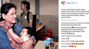 Jokowi Pamer Foto Istri dan Cucu, Jelang Ladeni Prabowo