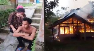 Geger, Video Ibu Nangis, Anak Bakar Rumah