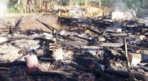 Ditinggal Menginap Rumah Jaya Ludes Terbakar