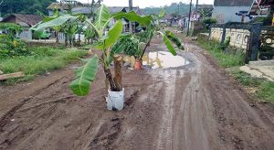 Warga Cikujang Blokir Jalan