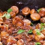 tongseng jamur kancing pedas