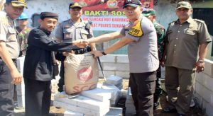 HUT Bhyangkara, Polresta Bantu Korban Kebakaran.