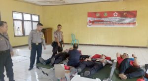 Polsek Gunungpuyuh Sumbangkan Darah