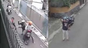 Begal Sadis Bacok Pengendara, Polisi Tembak ke Atas, Lihat Videonya