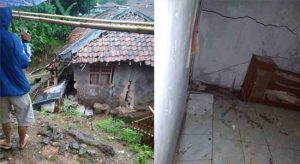 Pergerakan Tanah Cigudeg, 5 Rumah Rusak Parah