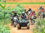 Hut JTC Tanam Pohon Di Lokasi Wisata, Bupati Sukabumi Gunakan ATV