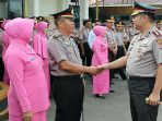 Jelang Pensiun, Tiga Personel Polres Sukabumi Kota Naik Pangkat