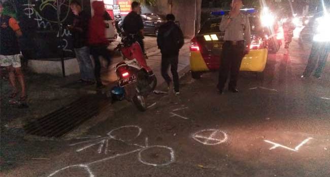 Kurang Hati-hati, Agya Tabrak X Ride di Jalan R Syamsudin SH Sukabumi
