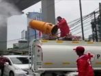 Jakarta Disemprot Disinfektan