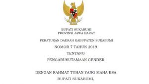 Perda Kabupaten Sukabumi No 7, Pengarusutamaan Gender