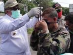 PSBB Kabupaten Sukabumi Hari Pertama, Marwan Tinjau Langsung dan Bagikan Ribuan Masker