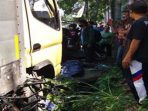 Pengendara Motor Meninggal Diseruduk Mobil Box di Sukaraja
