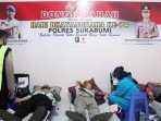 Darah Ratusan Anggota Polres Sukabumi Disedot