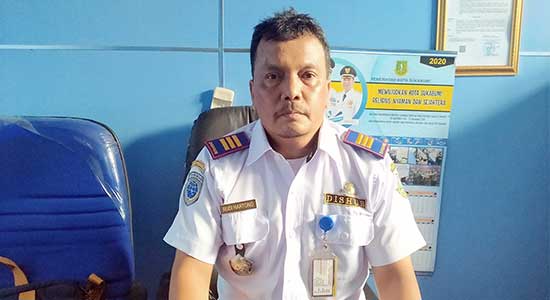 Kepala UPTD Parkir Dinas Perhubungan Kota Sukabumi, Rudi Hartono
