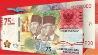 Lima Bank ini Sediakan Uang Rupiah Pecahan 75.000, Hanya 75 juta lembar saja
