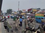 Perpanjang PSBB, PKL Depan RSUD Ciawi Dibongkar