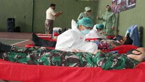 Peringati Hari Juang TNI, Kodim 0607 Lakukan Donor Darah