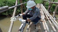 Pantau Kualitas Air Sungai dan Udara, UPTD Labling DLH Sukabumi Ambil Sampel
