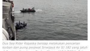 Sinyal dari Badan Pesawat Sriwijaya Air Ditemukan, Ini Lokasinya