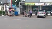 Dor! Seorang Pria Ditangkap di Depan Indomaret Jalan Siliwangi Kota Sukabumi