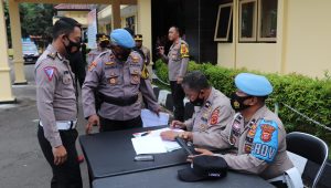 Ini Alasan Puluhan Senpi Anggota Polisi Diperiksa Propam Polres Sukabumi