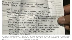 Pelaku Bom Bunuh Diri di Makassar Tinggalkan 3 Pesan Terakhir, Isinya Bikin Merinding