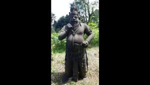 Arkeolog Temukan Arca Makuta Raja di Sukaraja, Begini Kondisinya