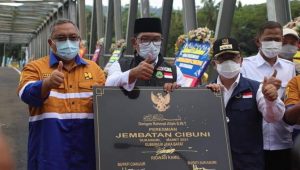 Jembatan Cibuni yang Hubungkan Sukabumi-Cianjur Diresmikan Ridwan Kamil