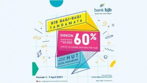 Bagi-bagi Tandamata bjb Meriahkan HUT Kota Sukabumi