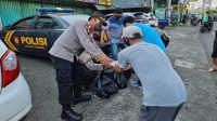 Peduli, Polsek Citamiang Salurkan 80 Nasi Box
