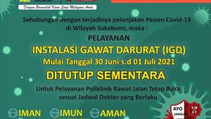 Pasien Covid-19 Membeludak, IGD Rumah Sakit Islam Assyifa Ditutup Sementara