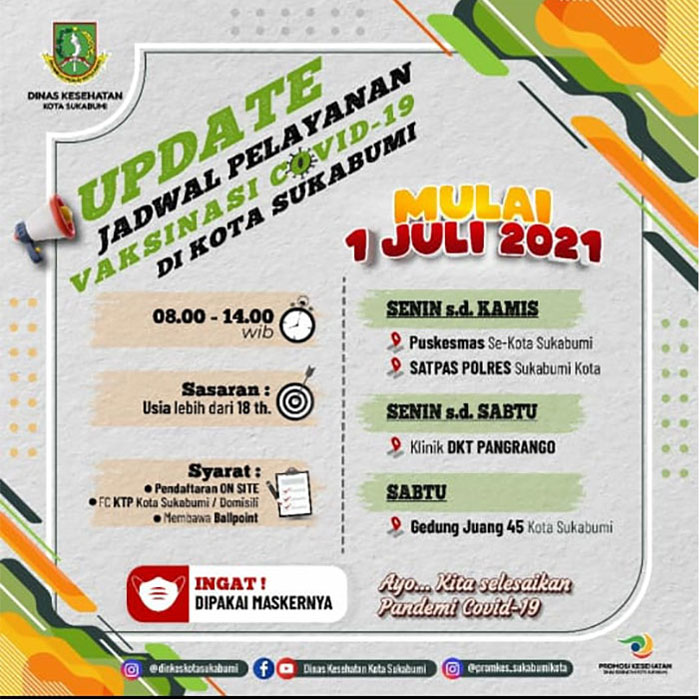 Jadwal-Vaksinasi-Kota-Sukabumi-1 Juli 2021