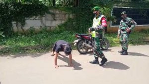 PPKM Level 3 Sukabumi, Belasan Warga Bojongraharja Kena Sanksi Push Up