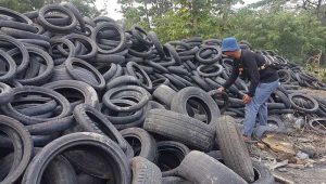 PPKM Darurat Sukabumi, Pengusaha Limbah Ban Hanya Untung Rp1 Jutaan