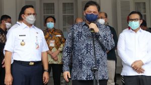 Menko Airlangga Gandeng Anies Baswedan Luncurkan Vaksinasi Ibu Hamil
