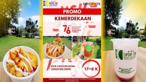Hanya di Taman Sari Hotel Sukabumi, Cafe Sunflower Promo Kemerdekaan 17+8 K