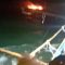 Kapal Nelayan terbakar