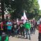 Unjuk rasa buruh di Kantor Disnaker Kabupaten Bogor