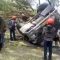 Kecelakaan tunggal truk di jalan cagak nagreg