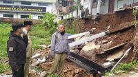 Kantor SMK Juang Kencana Cicantanyan Tergerus Longsor, Begini kondisinya
