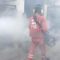 Petugas PMI melakukan fogging