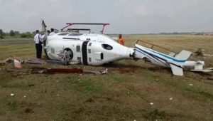 Helikopter Jatuh di Curug Tangerang