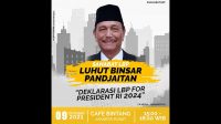Luhut Didorong Maju Jadi Capres 2024, Pakar : Bagai Mimpi di Siang Bolong