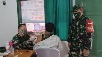 HUT TNI Ke-76, Koramil Cibungbulang Vaksinasi 1.000 Warga Sekitar