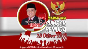 Hari Sumpah Pemuda ke-93, Jaenudin Ajak Pemuda Indonesia Bersatu