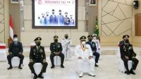 HUT TNI ke-76, Bupati dan Forkopimda Kabupaten Sukabumi ikuti Upacara Peringatan melalui Video Conference
