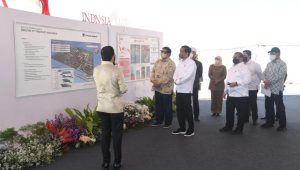 Didampingi Menko Airlangga, Presiden Jokowi Resmikan Groundbreaking Smelter Freeport Di Gresik