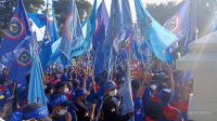 Massa dari FSP TSK SPSI Kabupaten Sukabumi